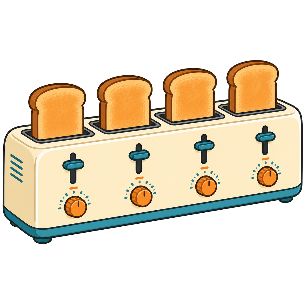 Toaster 4 fentes
